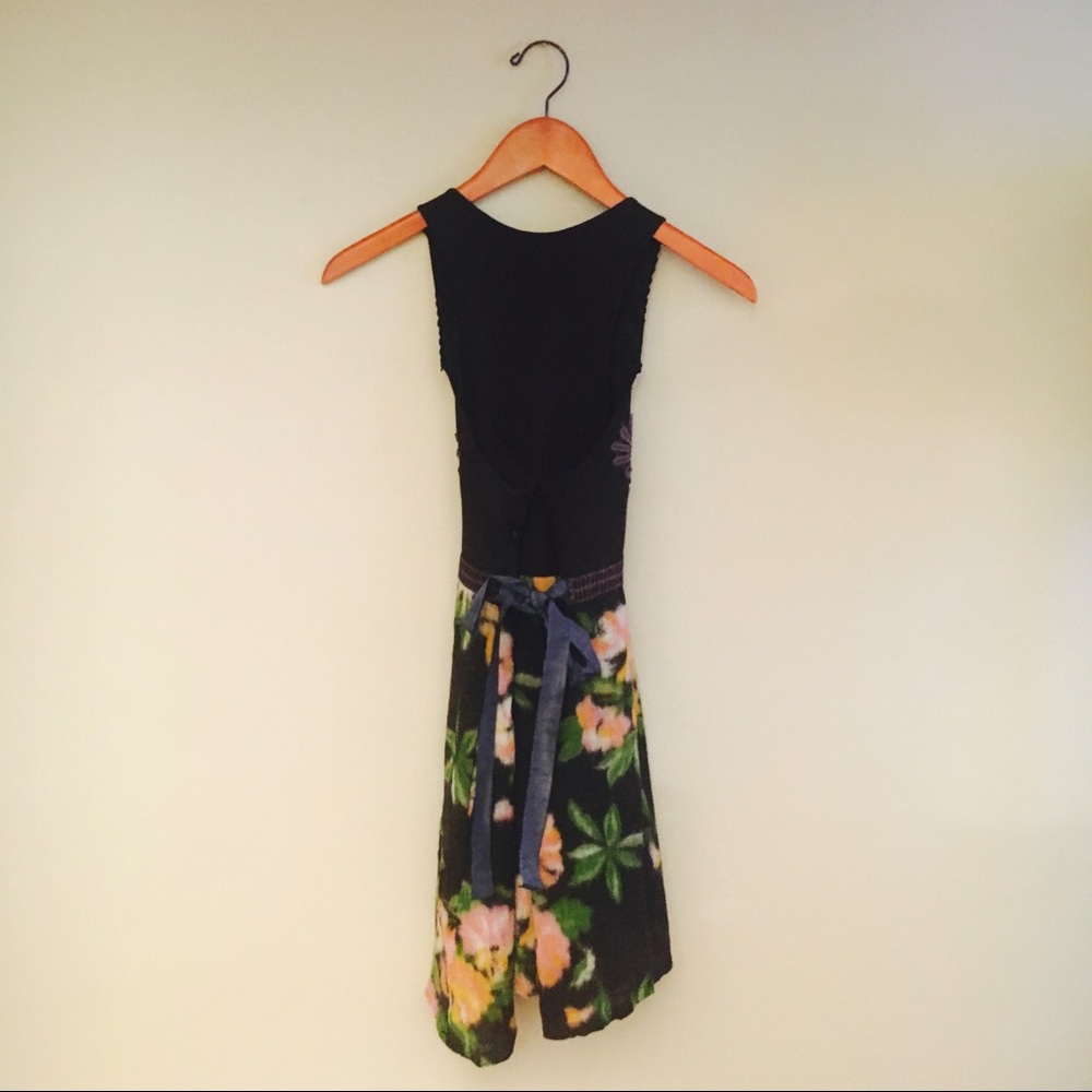 Free People Embroidered Mixed Fabric Boho Dress - Picture 8 of 8